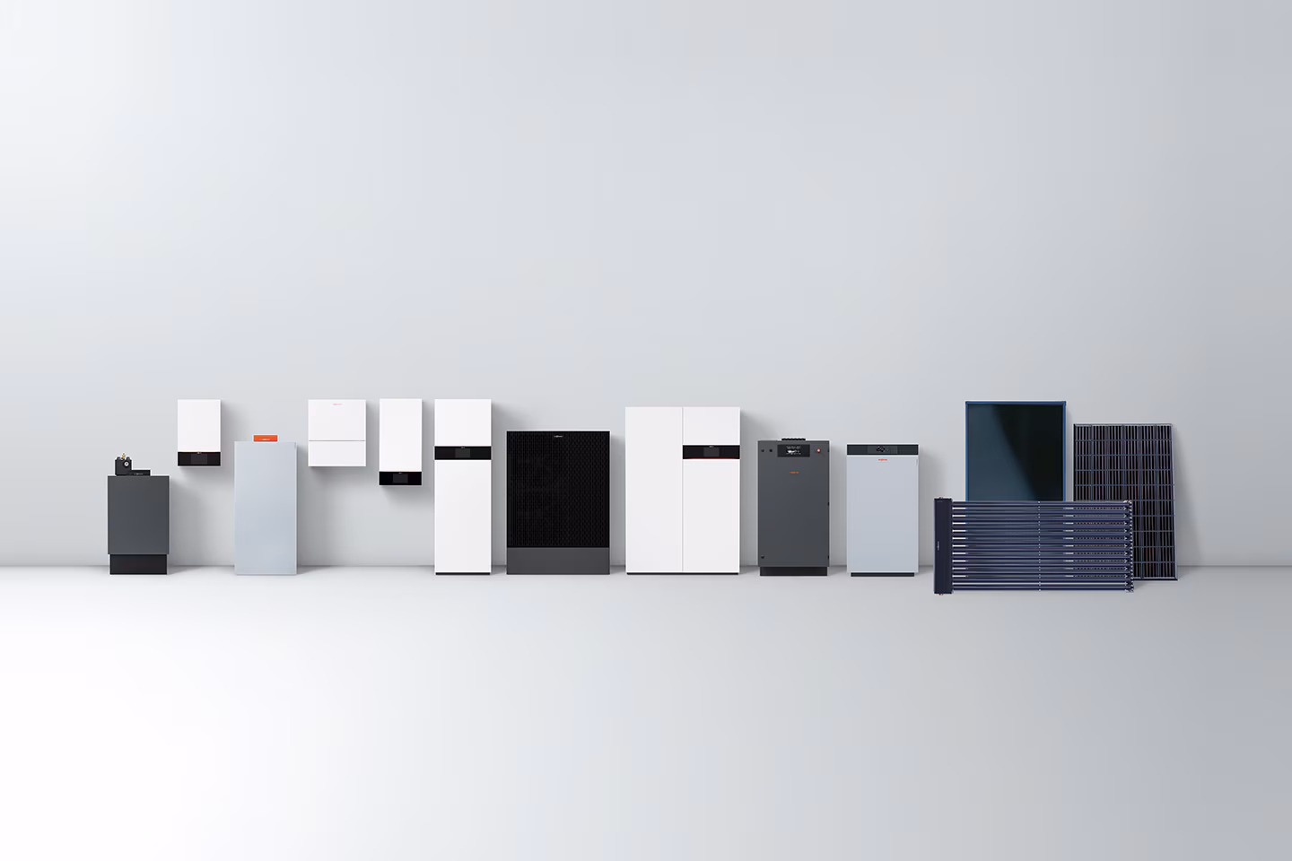 Produktfamilie von Viessmann: Wärmepumpen, Speicher und Heizgeräte